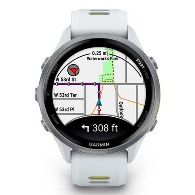 Garmin Forerunner 970 3.56 cm (1.4 ) AMOLED Digital 454 x 454 pixels Touchscreen White Wi-Fi GPS (satellite)