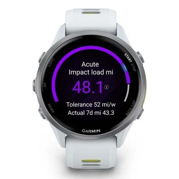 Garmin Forerunner 970 3.56 cm (1.4 ) AMOLED Digital 454 x 454 pixels Touchscreen White Wi-Fi GPS (satellite)
