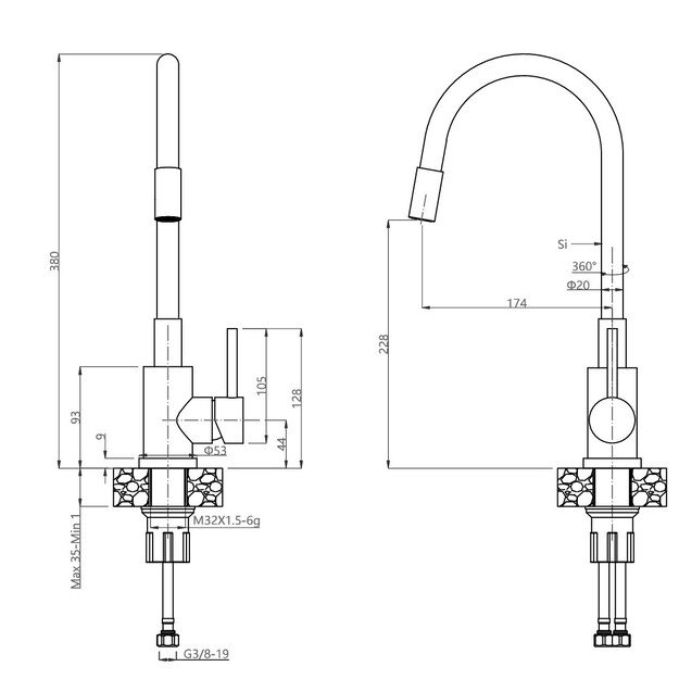 Plautuvė Quadron LUKE 100, ZH5045BS_3323503BL 4
