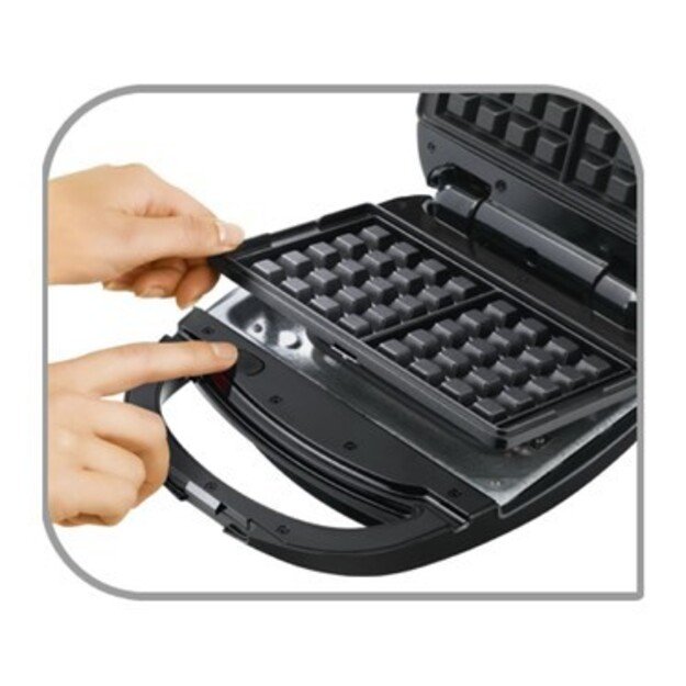 TEFAL Sandwich Maker | SW342D38 | 700 W | Number of plates 3 | Black/Stainless Steel