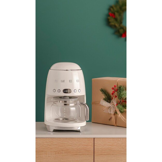 Smeg 50 s Style Drip Filter Coffee Machine DCF02CREU Cream