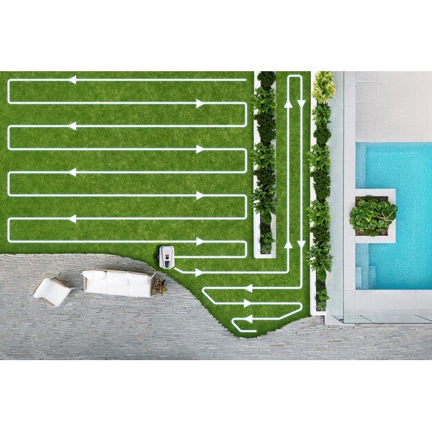 Ecovacs GOAT A3000 LiDAR PRO EU Robotic lawn mower Battery Black, White