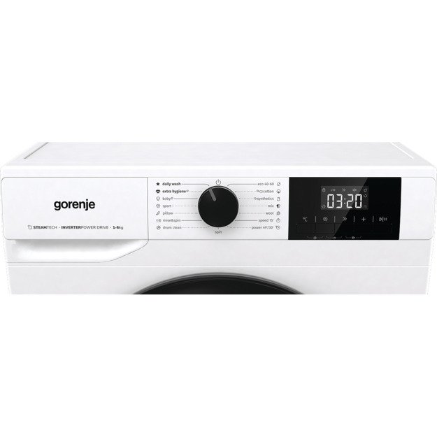 Gorenje Washing Machine | W3NGPI62SBS | Energy efficiency class B | Front loading | Washing capacity 6 kg | 1200 RPM | Depth 47 2