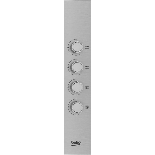Beko HIBG64120SX 60cm Gas Hob with Side Knob Controls