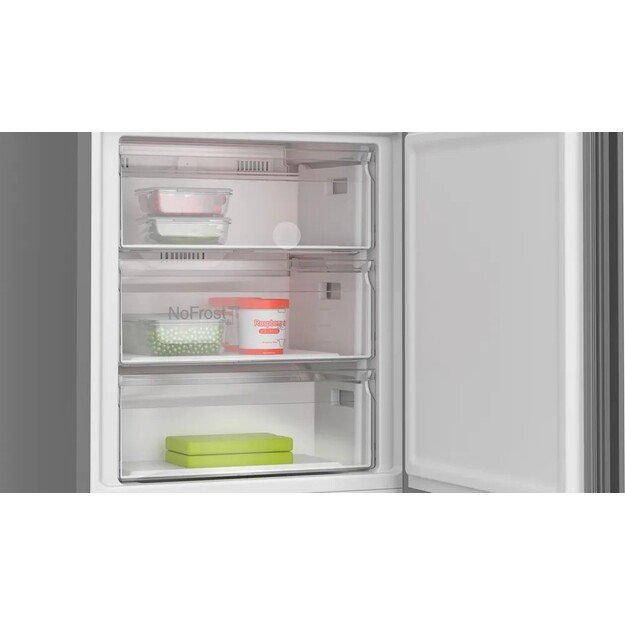 Bosch Serie 4 KGN49OCAF fridge-freezer Freestanding 311 L A Anthracite