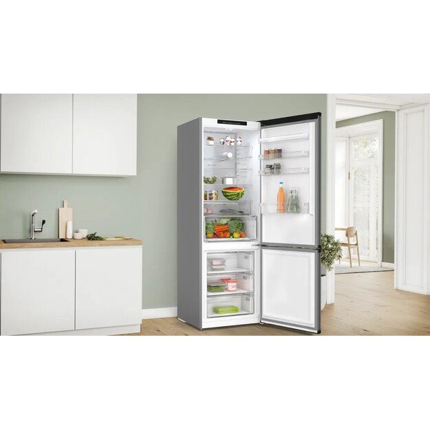 Bosch Serie 4 KGN49OCAF fridge-freezer Freestanding 311 L A Anthracite