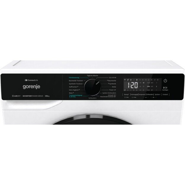 Gorenje WD2PA854ADW/AT washer dryer Freestanding Front-load White D