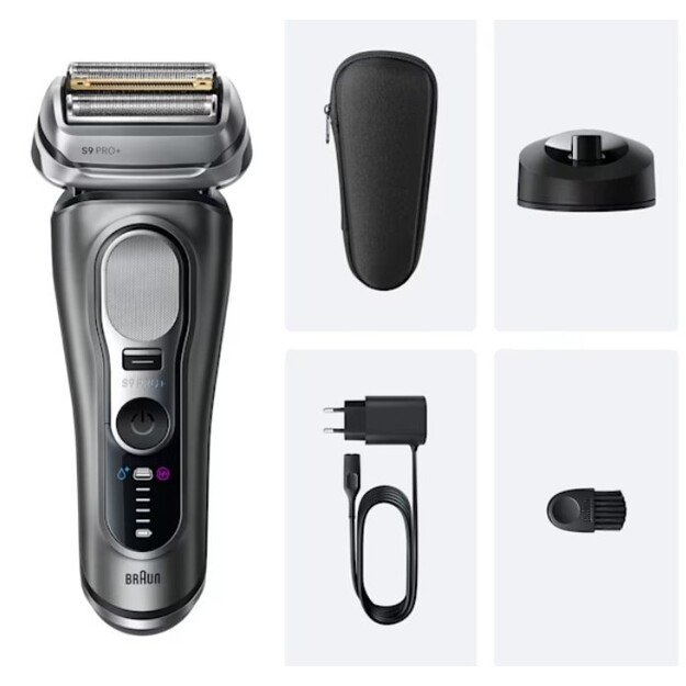 Braun Series 9 Pro+ 9615S Foil shaver Trimmer Black, Grey