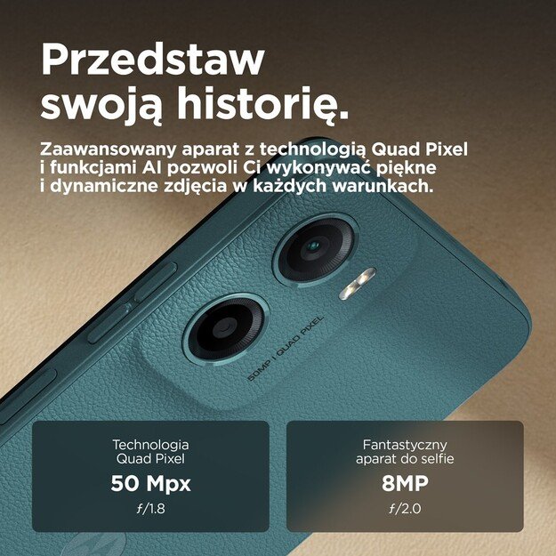 Motorola Moto G05 4+64 GB zielona / 6,7  LCD / 64 GB / Android 15