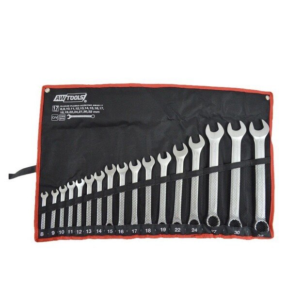 AWTOOLS COMBINATION WRENCHES SET 17 PIECES. /8mm-32mm/