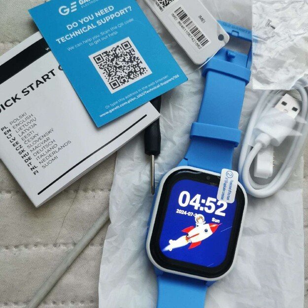 Išmanusis laikrodis su lietuvišku meniu Garett Kids Sun Ultra 4G Blue 5