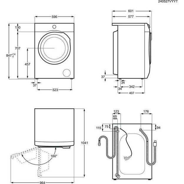 Skalbimo ma&scaron;ina ELECTROLUX EW2F528WP