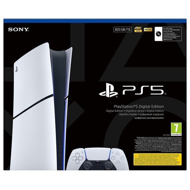 Konsola SONY PS5 Digital 825GB + 2 kontrolery DS5