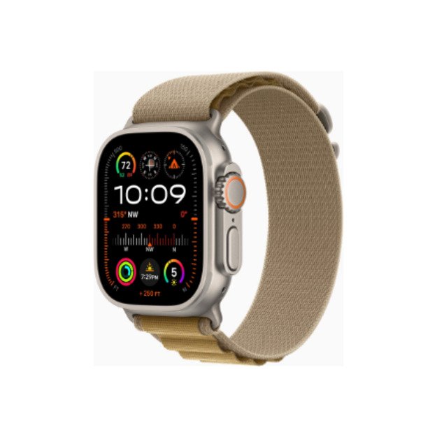 Apple Watch Ultra 2 | Smart watch | GPS (satellite) | Always-On Retina display | 49mm | Natural Titanium