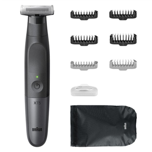 Braun | Face and Body Hair trimmer | XT5200 Series X | Cordless | Wet & Dry | Black/Silver