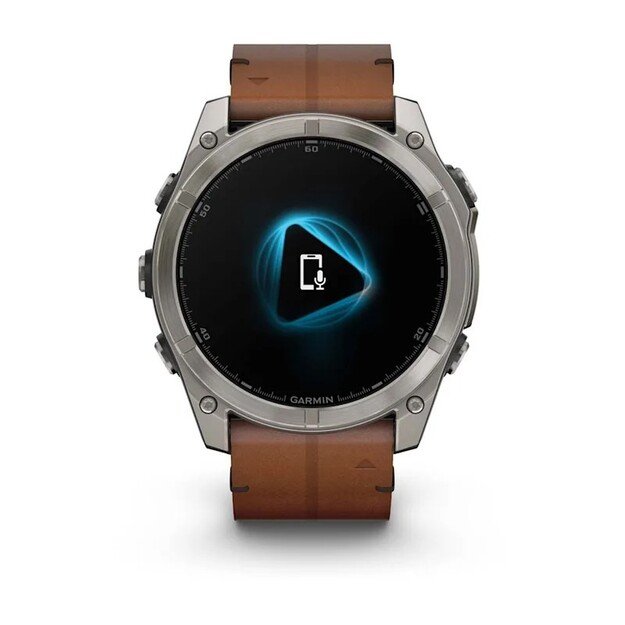 Garmin Fenix 8 3.56 cm (1.4 ) AMOLED 51 mm Digital 454 x 454 pixels Touchscreen Titanium Wi-Fi GPS (satellite)