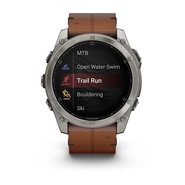 Garmin Fenix 8 3.56 cm (1.4 ) AMOLED 51 mm Digital 454 x 454 pixels Touchscreen Titanium Wi-Fi GPS (satellite)
