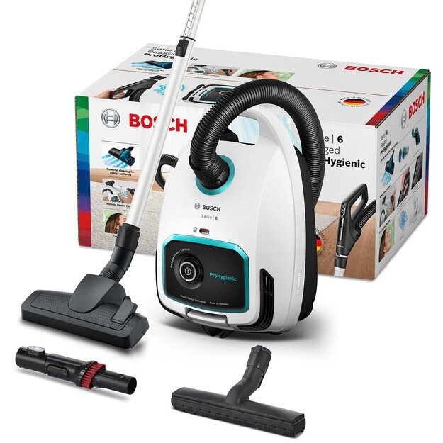 Bosch Serie 6 BGL6HYG1 vacuum Cylinder vacuum Dry 600 W Dust bag