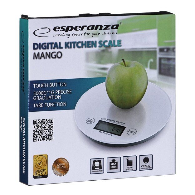 ESPERANZA DIGITAL KITCHEN SCALE MANGO EKS003W 4