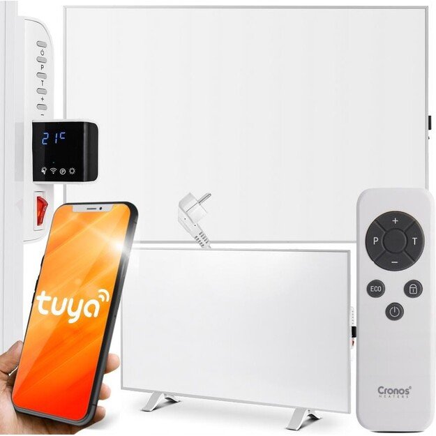 Cronos Synthelith PRO CRP-980TWP 980W infrared heater with WiFi and remote control white 1