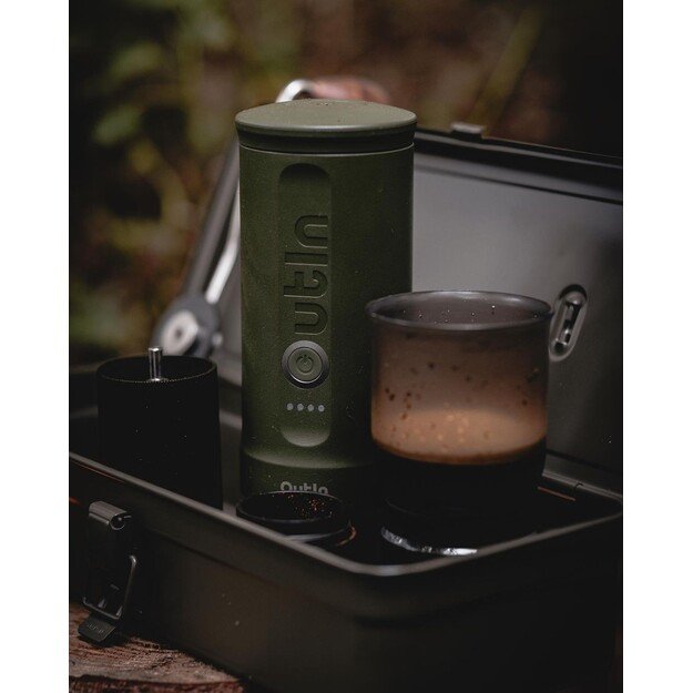 OUTIN NANO rankinis espresso kavos aparatas, tamsiai žalia 13