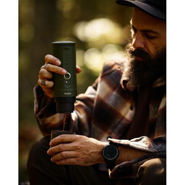 OUTIN NANO rankinis espresso kavos aparatas, tamsiai žalia 16