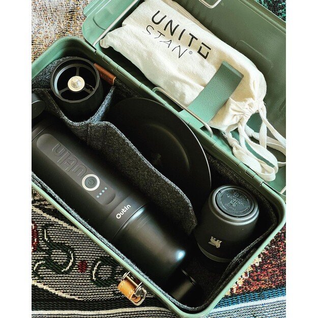 OUTIN NANO rankinis espresso kavos aparatas, tamsiai žalia 3