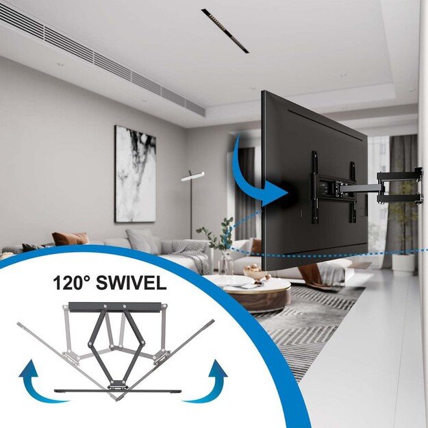 Manhattan Outdoor TV Wall Mount Full Motion 37-86  50kg 6