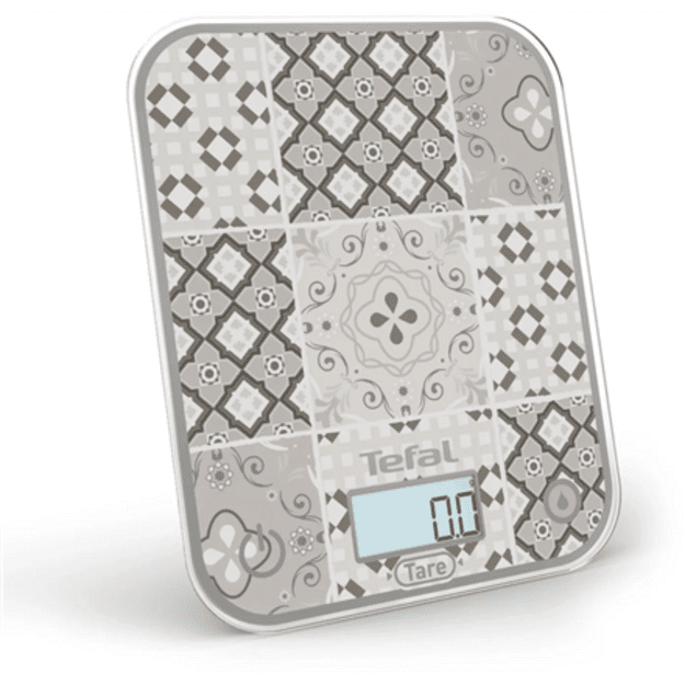 TEFAL Electronic Kitchen Scale | Optiss BC50D6V0 | Graduation 0.5/1 g | Display type LCD | Mozaic Decor