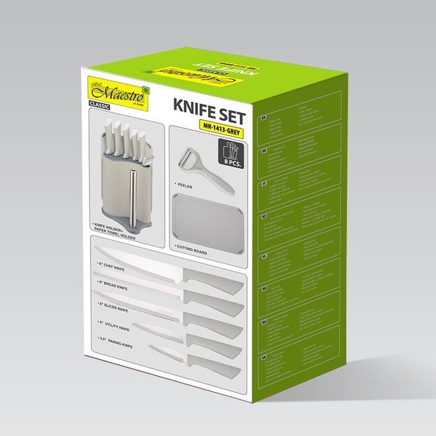 Kitchen cutting set MAESTRO MR-1413 Knife set (MMR-1413-GREY) Grey 1