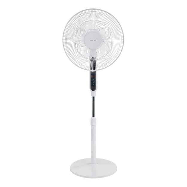 „Nordic Home Floor“ ventiliatorius su nuotolinio valdymo pultu, 40 cm, žemas triukšmo lygis, laik 4