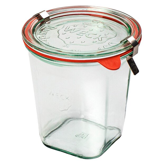Jar, 545 ml, set, 6 pcs, Quadro