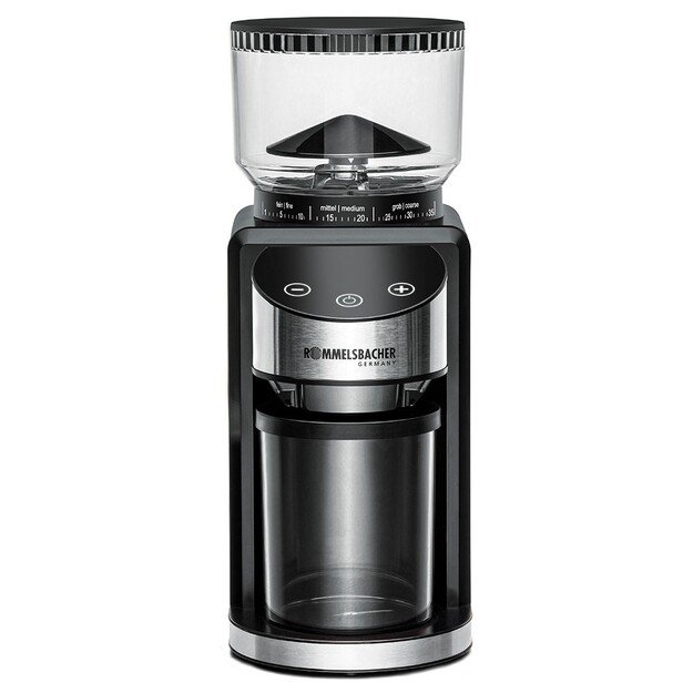 Rommelsbacher EKM 400 coffee grinder 200 W Black, Stainless steel