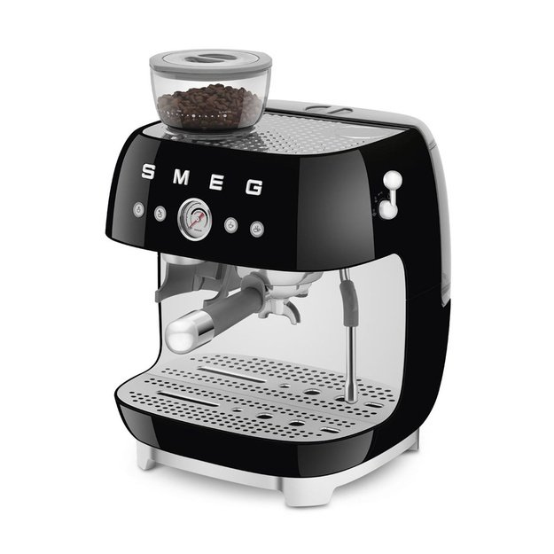 Smeg 50 s Style Espresso Coffee Machine EGF03BLEU Black