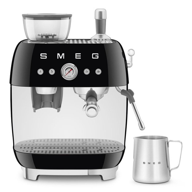 Smeg 50 s Style Espresso Coffee Machine EGF03BLEU Black
