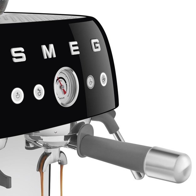 Smeg 50 s Style Espresso Coffee Machine EGF03BLEU Black