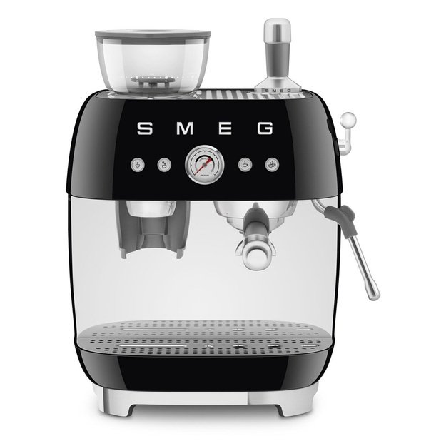 Smeg 50 s Style Espresso Coffee Machine EGF03BLEU Black