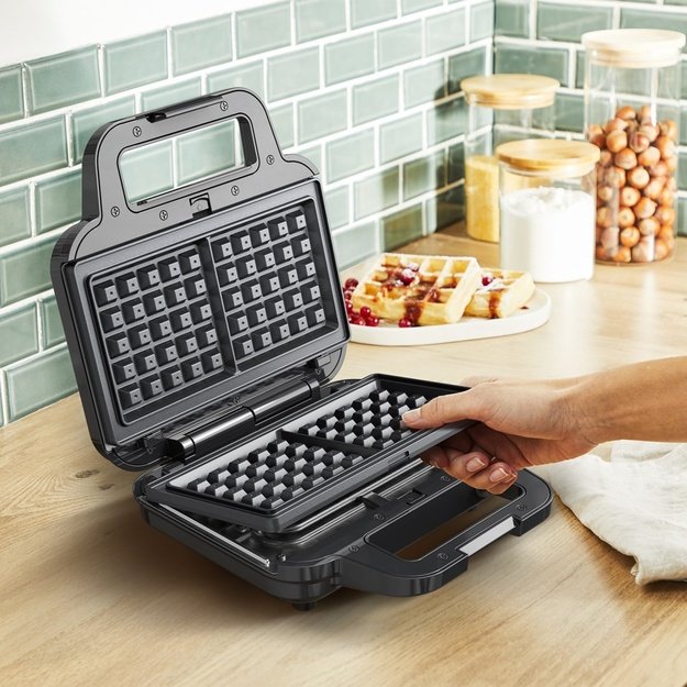 TEFAL | UltraCompact 3in1 SW383D10 | Sandwich Maker | 700 W | Number of plates 3 | Gray/Black