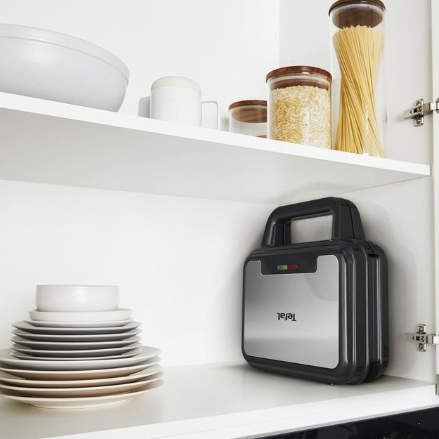 TEFAL | UltraCompact 3in1 SW383D10 | Sandwich Maker | 700 W | Number of plates 3 | Gray/Black