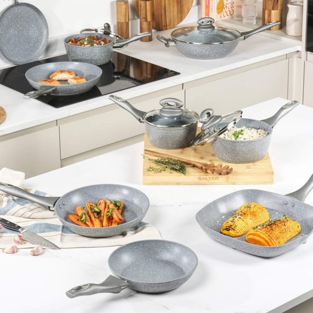 Salter BW02773G1EU7 Marblestone 28cm Griddle Pan