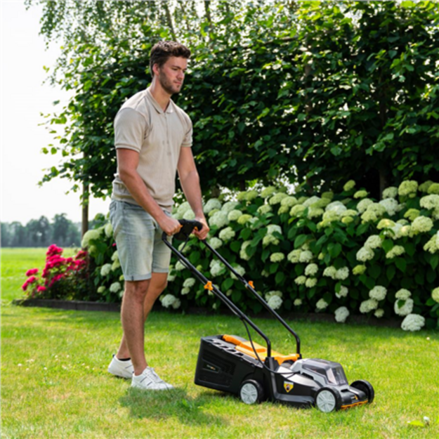 Batavia B.V. 18V Cordless Lawn Mower, 32 cm, Without battery and charger | Mowing Area 200 m&sup2;
