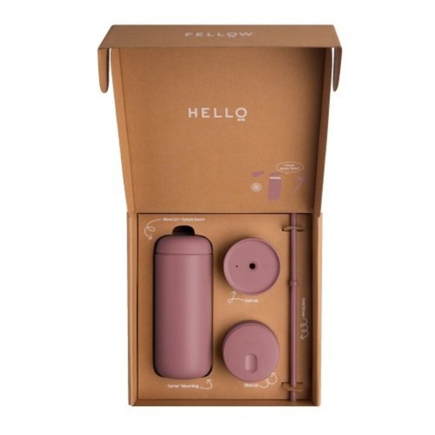 Thermal mug 473 ml Carter Move Mug 3in1 +3 lids Fellow powder pink