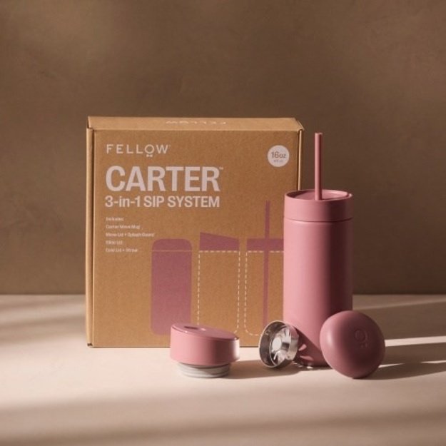 Thermal mug 473 ml Carter Move Mug 3in1 +3 lids Fellow powder pink