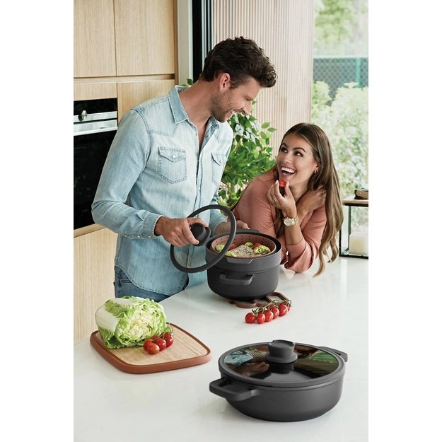 STOCKPOT STONE+ WITH LID 24X11CM 4.4L