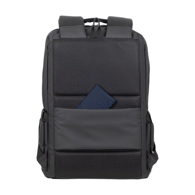 RIVACASE 8435 backpack for laptop 17.3  Tegel ECO, black, waterproof material, eco rPet, pockets for smartphone, documents,
