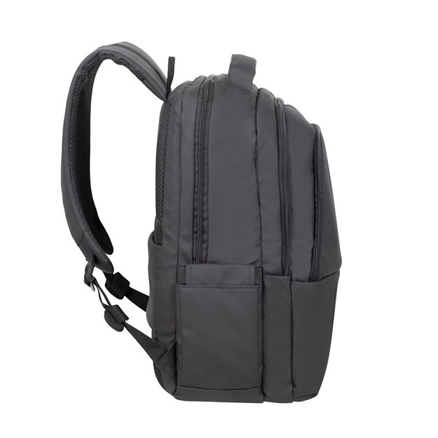 RIVACASE 8435 backpack for laptop 17.3  Tegel ECO, black, waterproof material, eco rPet, pockets for smartphone, documents,