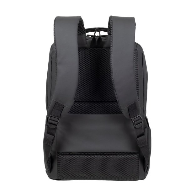 RIVACASE 8435 backpack for laptop 17.3  Tegel ECO, black, waterproof material, eco rPet, pockets for smartphone, documents,