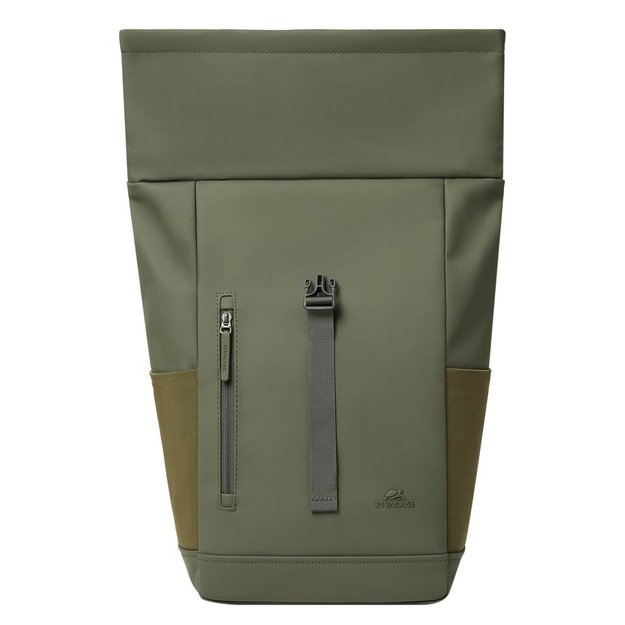 Rivacase Eden backpack Travel backpack Olive PU leather, Polyester, Recycled polyethylene terephthalate (rPET)