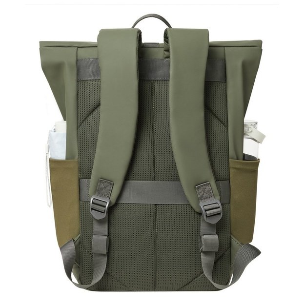 Rivacase Eden backpack Travel backpack Olive PU leather, Polyester, Recycled polyethylene terephthalate (rPET)