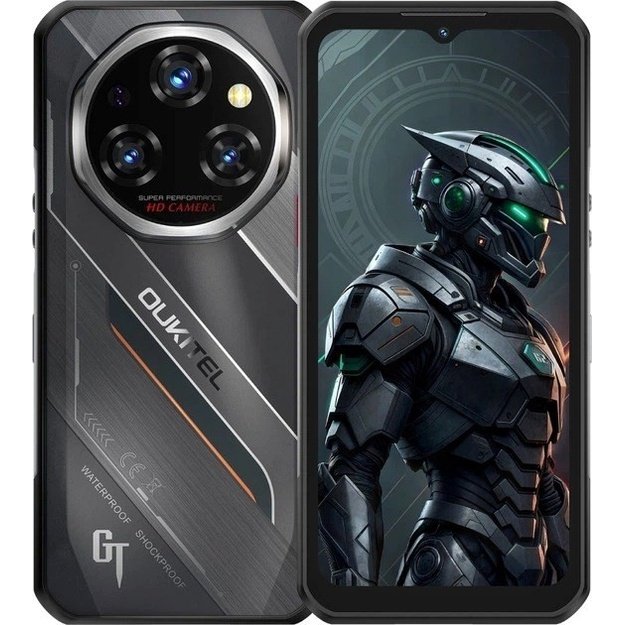 Oukitel WP62 6,58  Smartphone Dual SIM Android 15 5G USB Type-C 8 GB 256 GB 11000 mAh Black